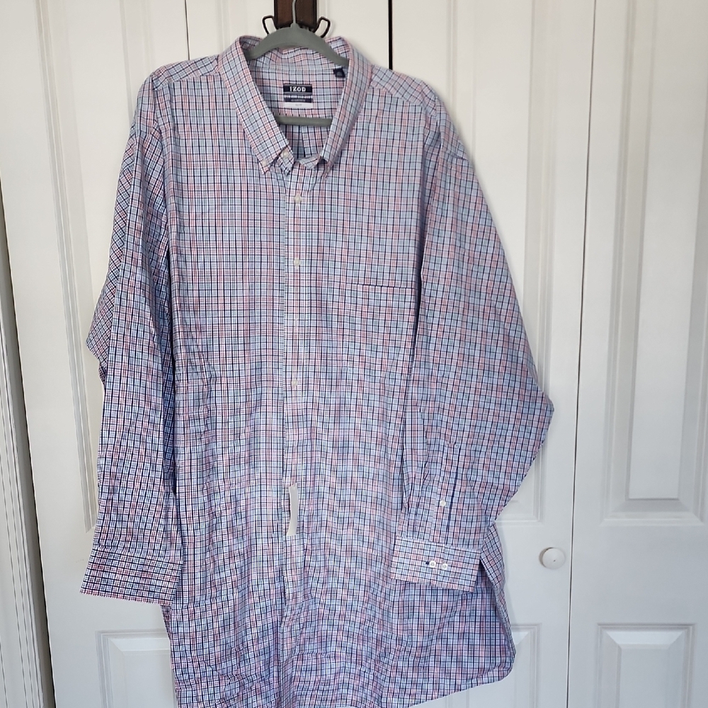 Izod Multicolor Plaid Button-Down Shirt